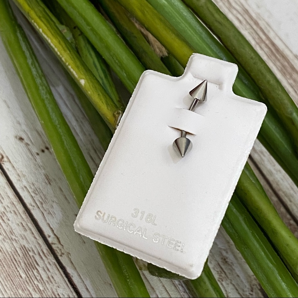 316L Stainless Steel Cone Bent Barbell Piercing